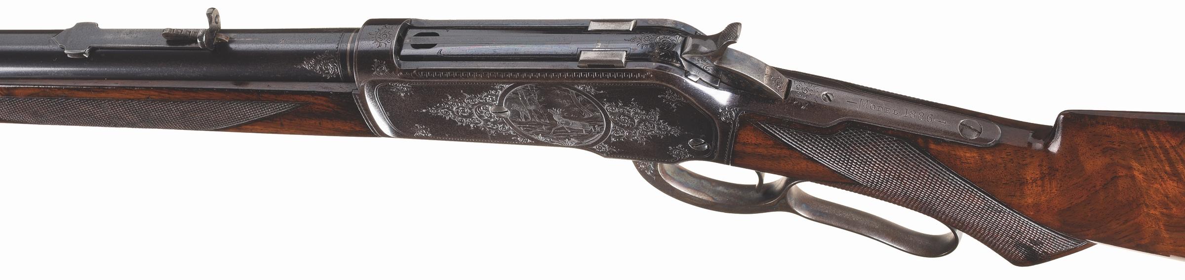 Winchester 1886 Rifle Engraved by Ulrich for the World's Fair