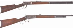 Two Antique Winchester Lever Action Rifles