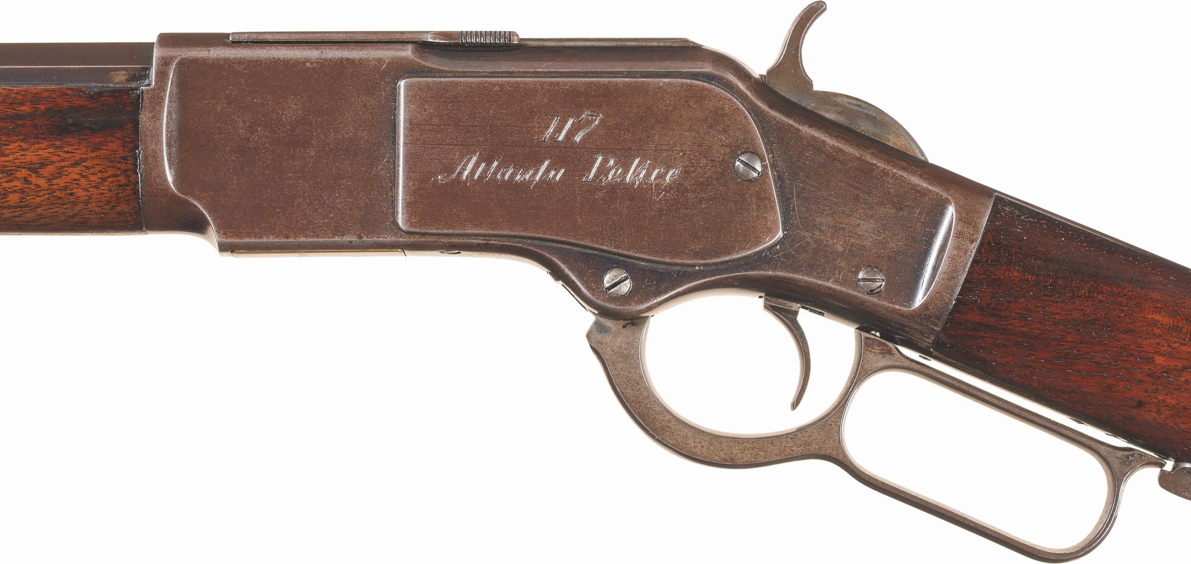 Engraved Atlanta Police Department Winchester Model 1873 Rifle