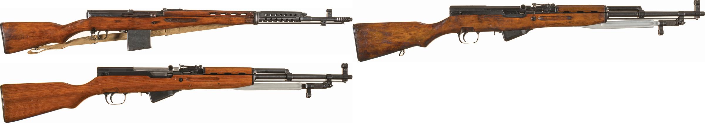 Three Soviet Pattern Semi-Automatic Longarms