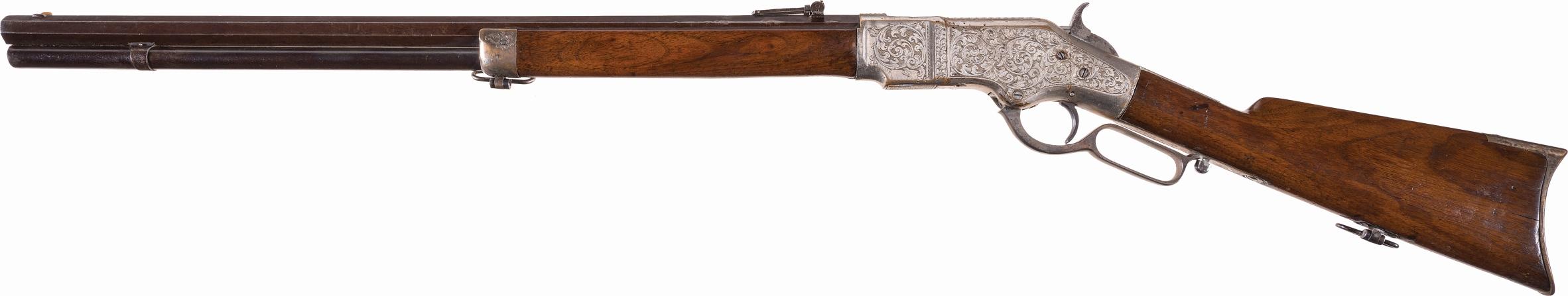 Engraved Winchester Model 1866 Lever Action Rifle