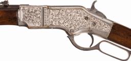 Engraved Winchester Model 1866 Lever Action Rifle