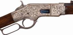 Engraved Winchester Model 1866 Lever Action Rifle