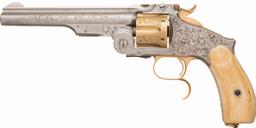 Engraved S&W No. 3 Russian 3rd Model Revolver