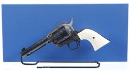 Engraved Colt Custom Shop Single Action Army Revolver with Box