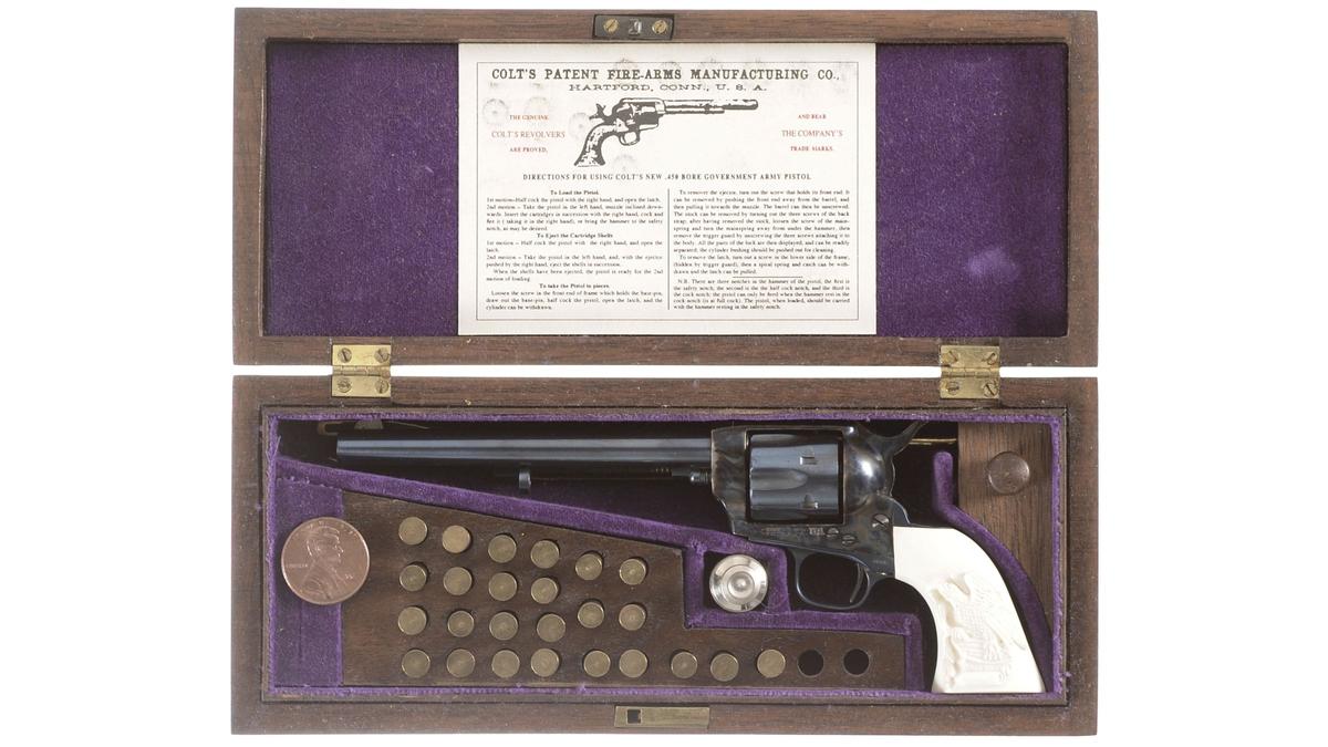 Cased Uberti Miniature Colt Single Action Army Revolver