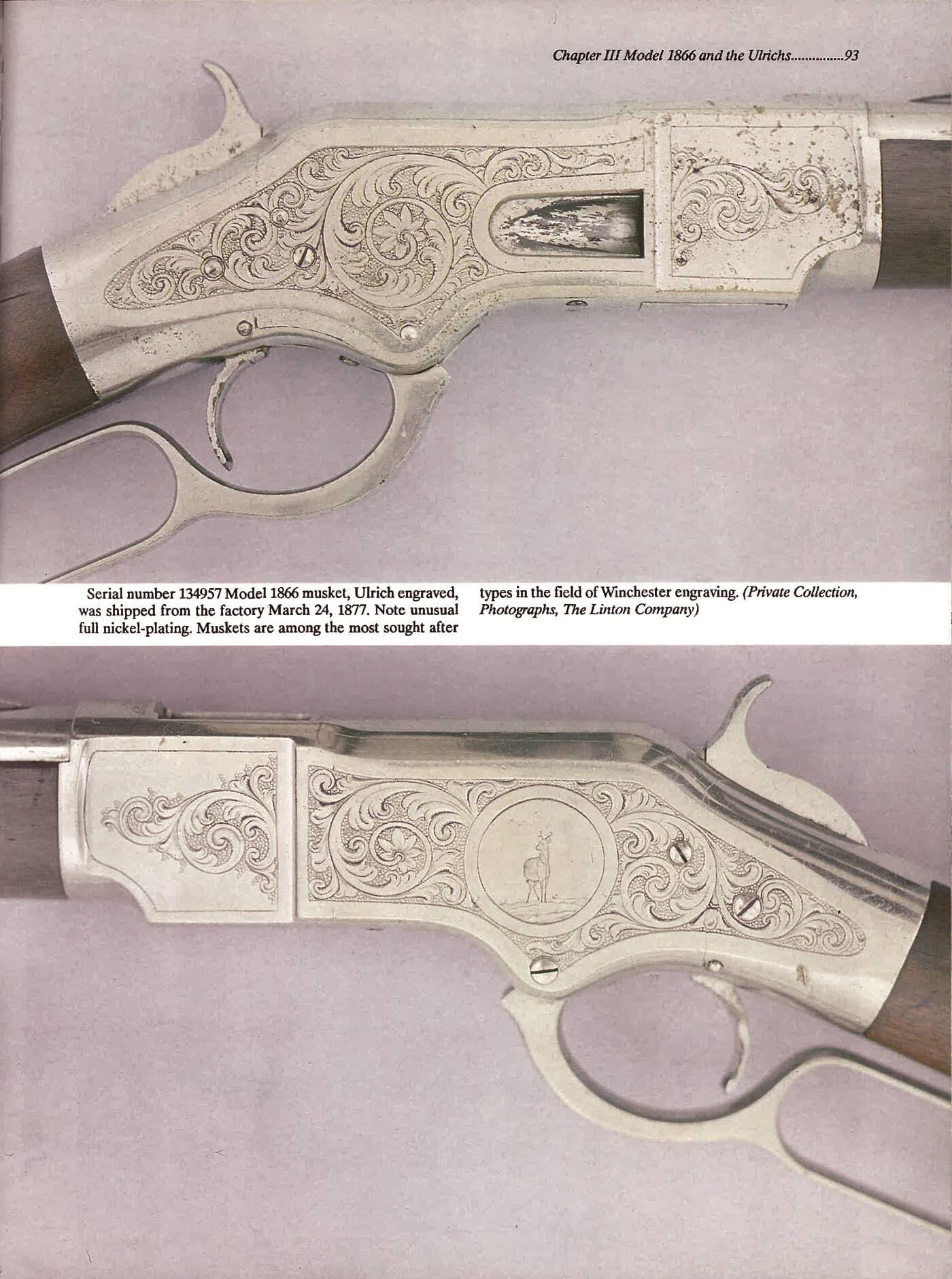 Engraved Winchester Model 1866 Lever Action Musket