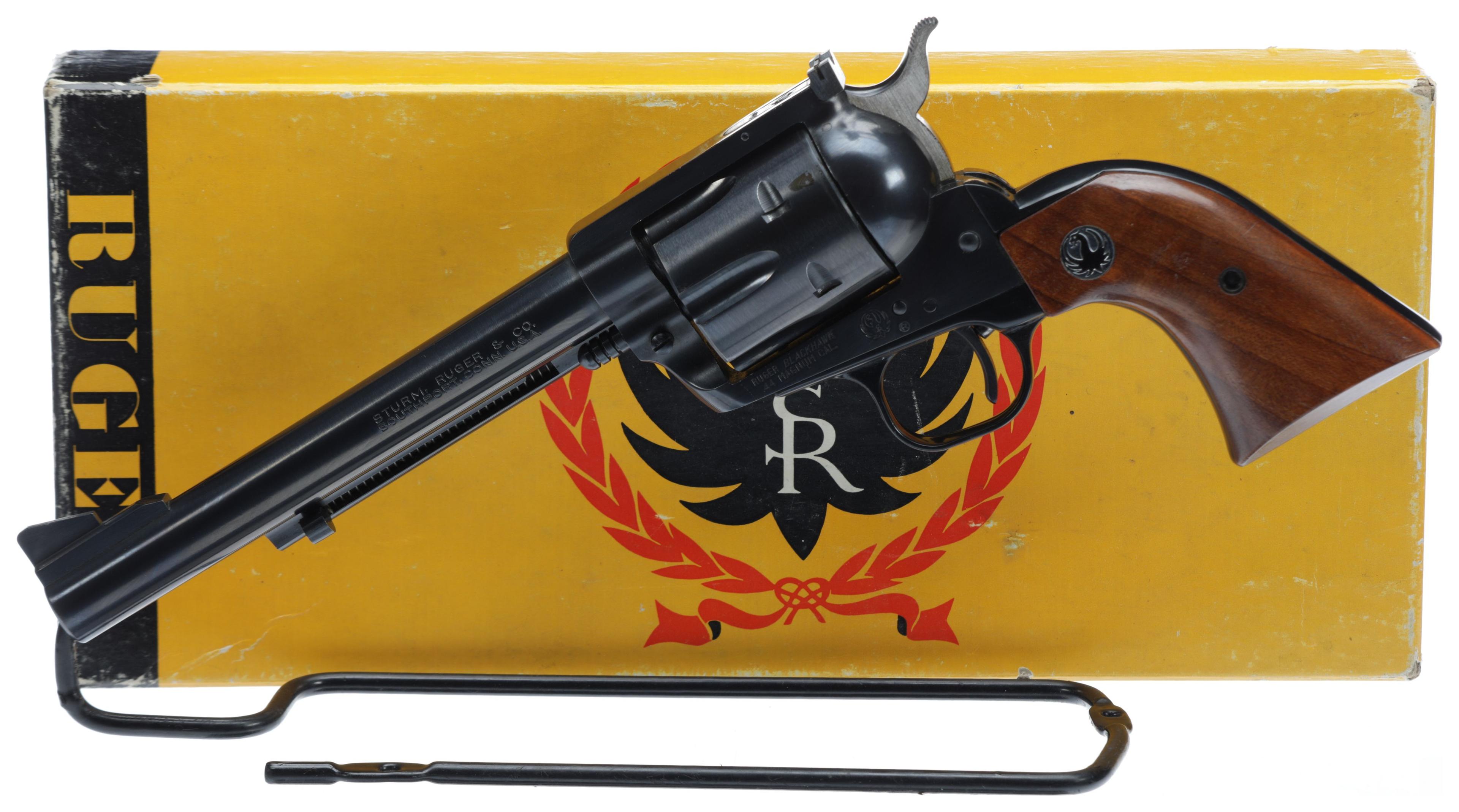 Two Ruger Blackhawk Single Action Revolvers with Boxes