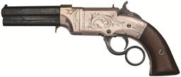 Engraved New Haven Arms Co. Silver-Plated Volcanic No. 1 Pistol