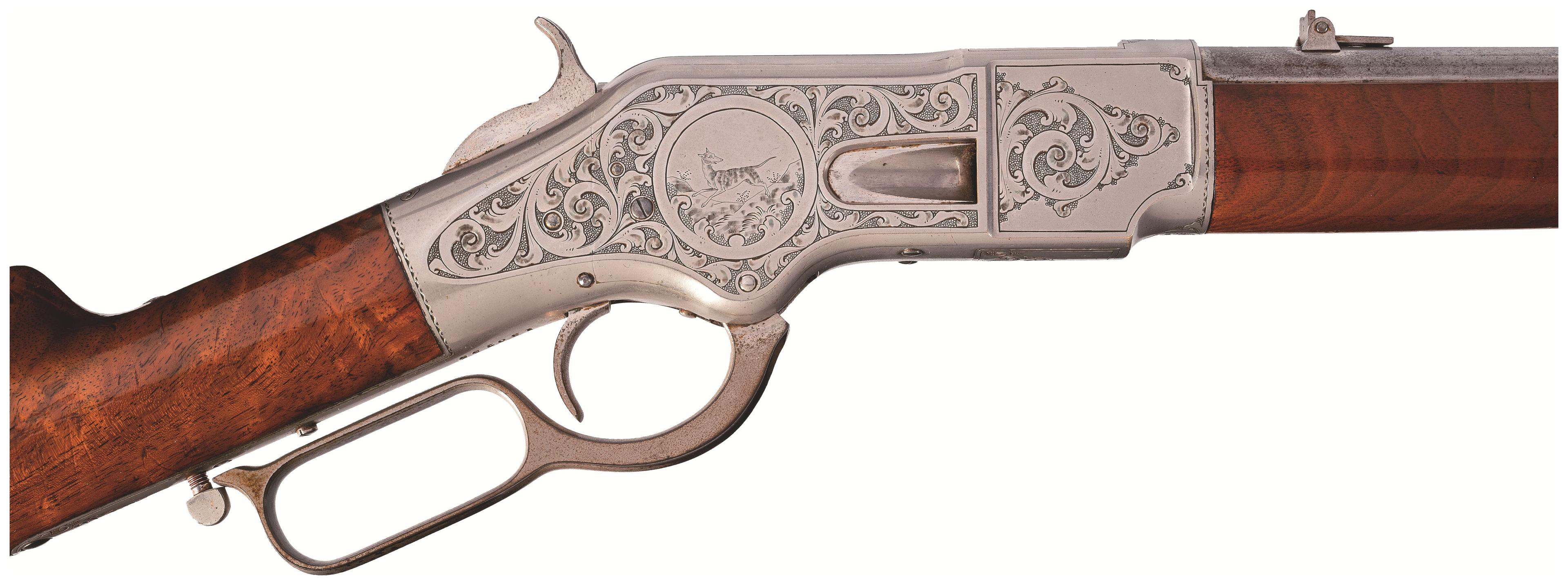 Factory Engraved Winchester Model 1866 Carbine