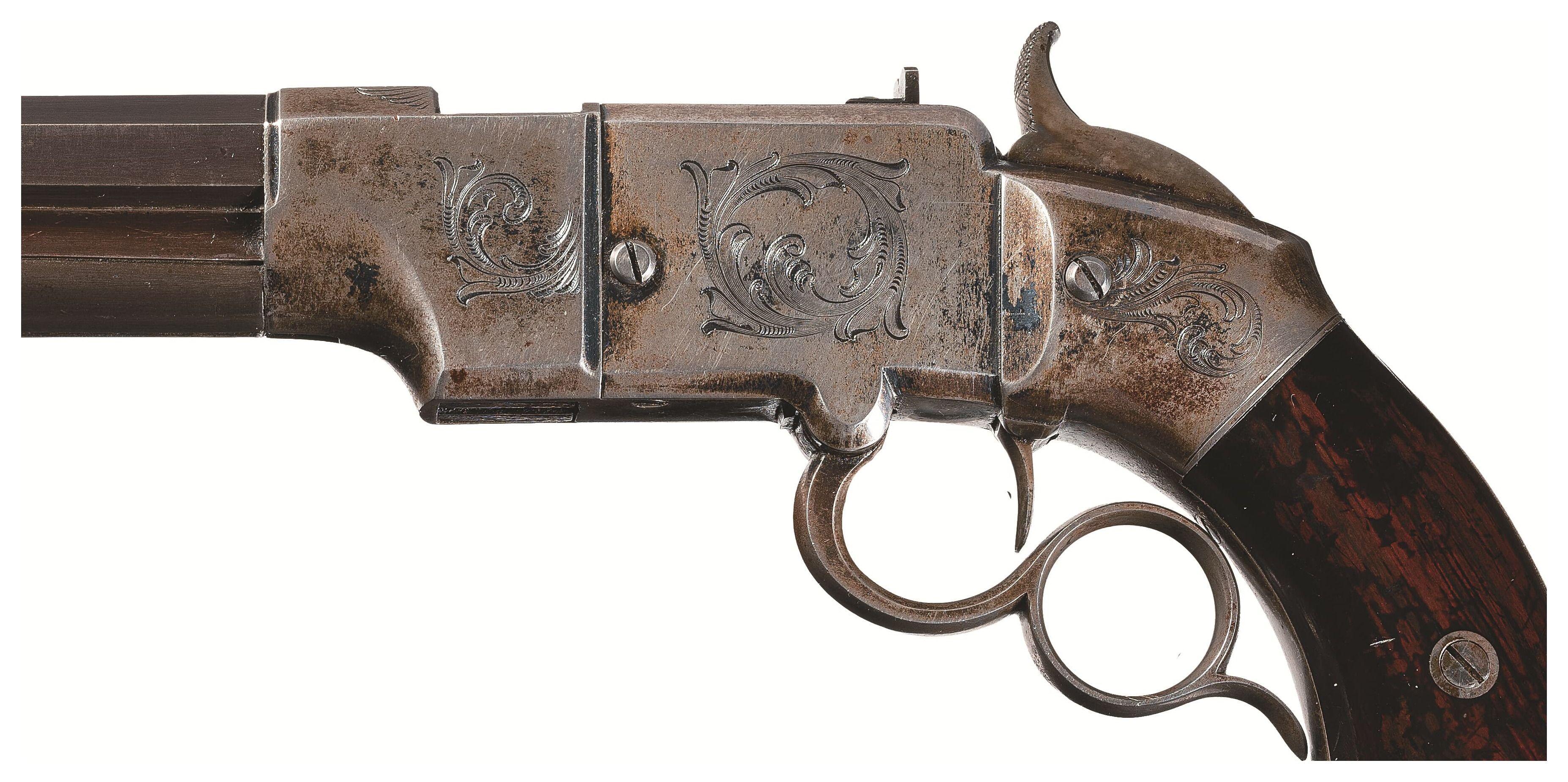 Factory Engraved Smith & Wesson No. 2 Lever Action Pistol