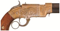 Gold Plated Factory Engraved Volcanic Lever Action Navy Pistol