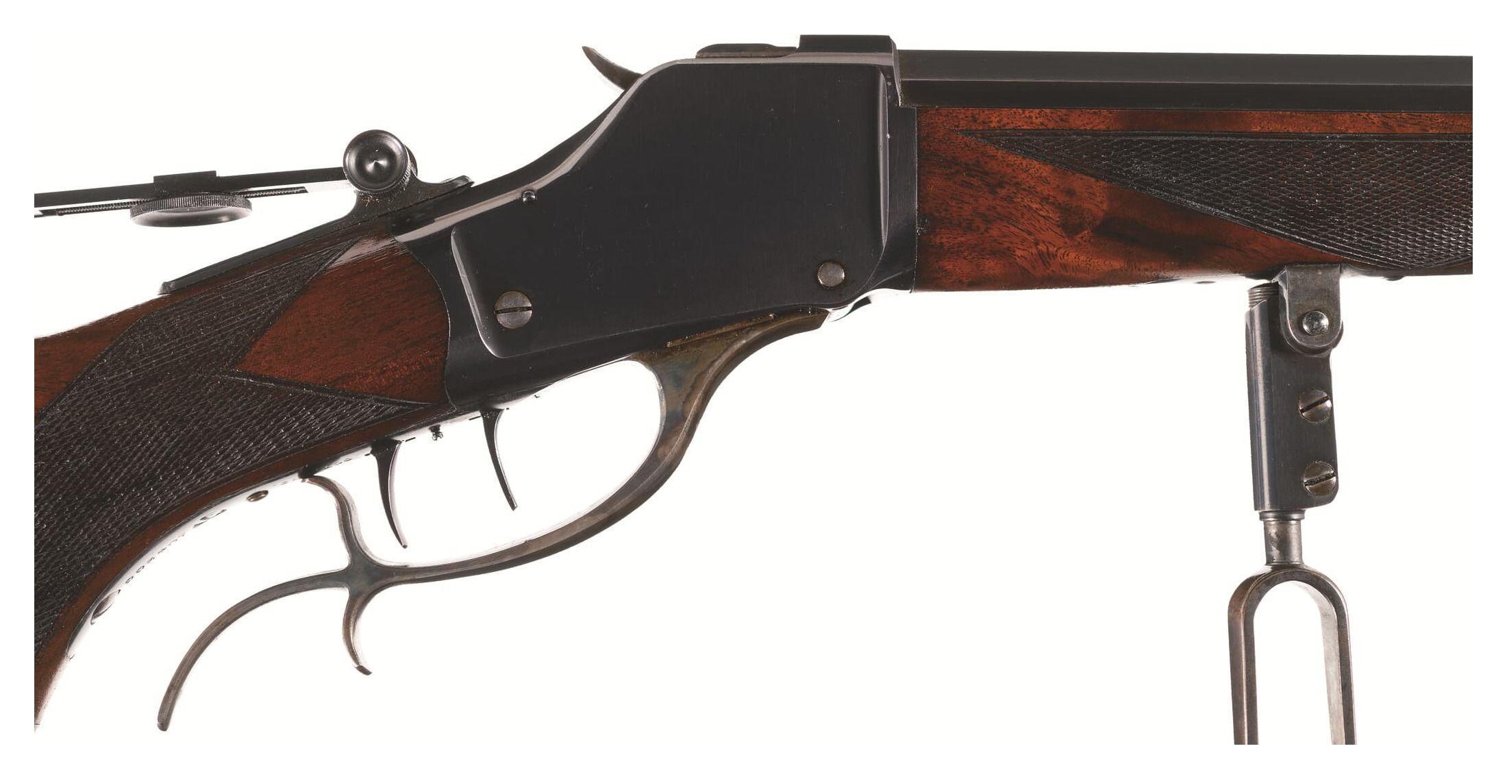 Winchester Deluxe Model 1885 High Wall Schuetzen Rifle