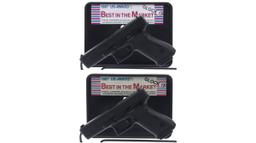 Two Glock Model 17 Gen1 Semi-Automatic Pistols with Cases
