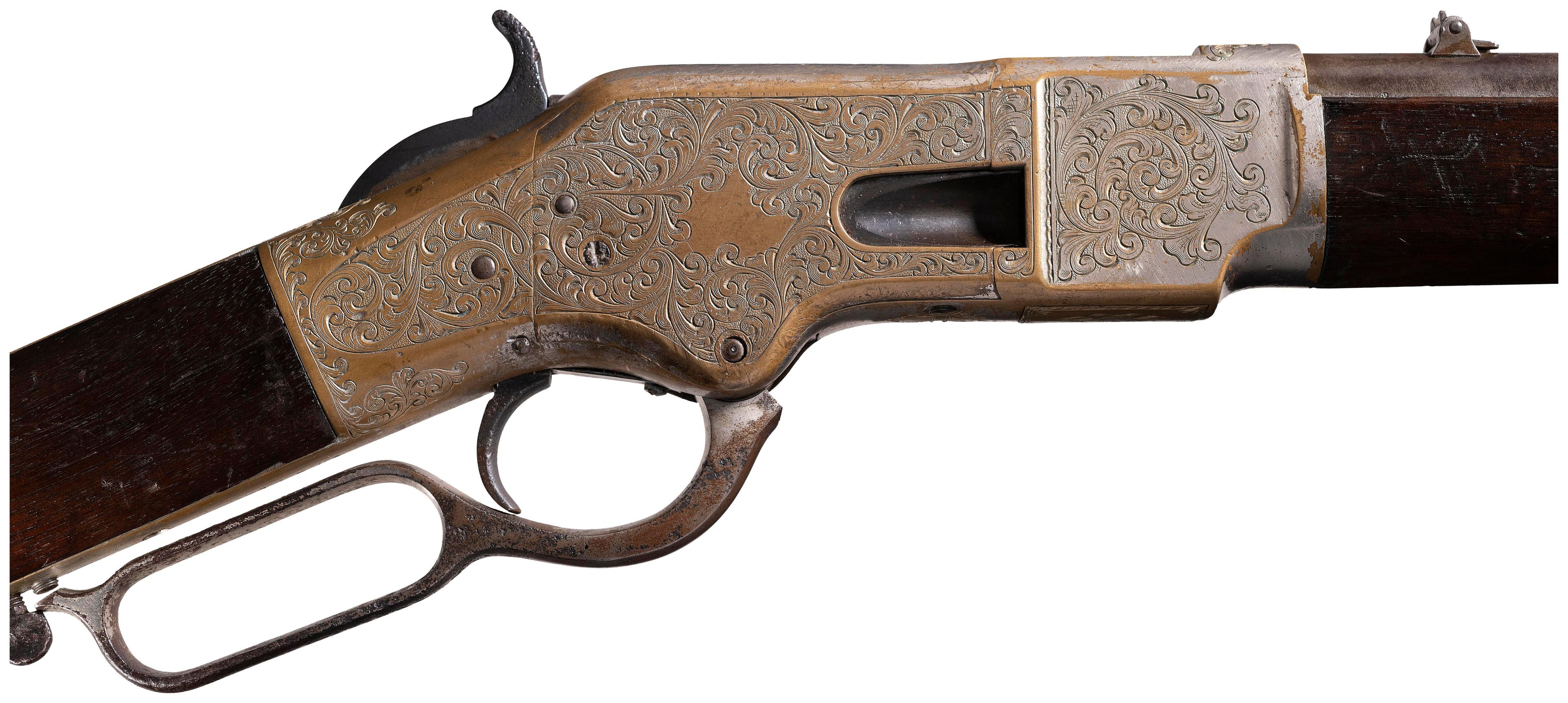 L. D. Nimschke Engraved Winchester Model 1866 Carbine