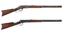 Two Antique Winchester Lever Action Rifles