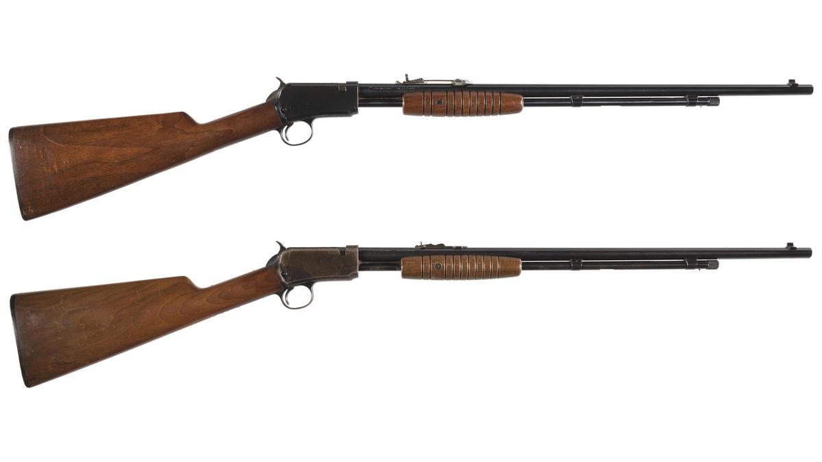 Two Winchester Model 62 Slide Action Rifles