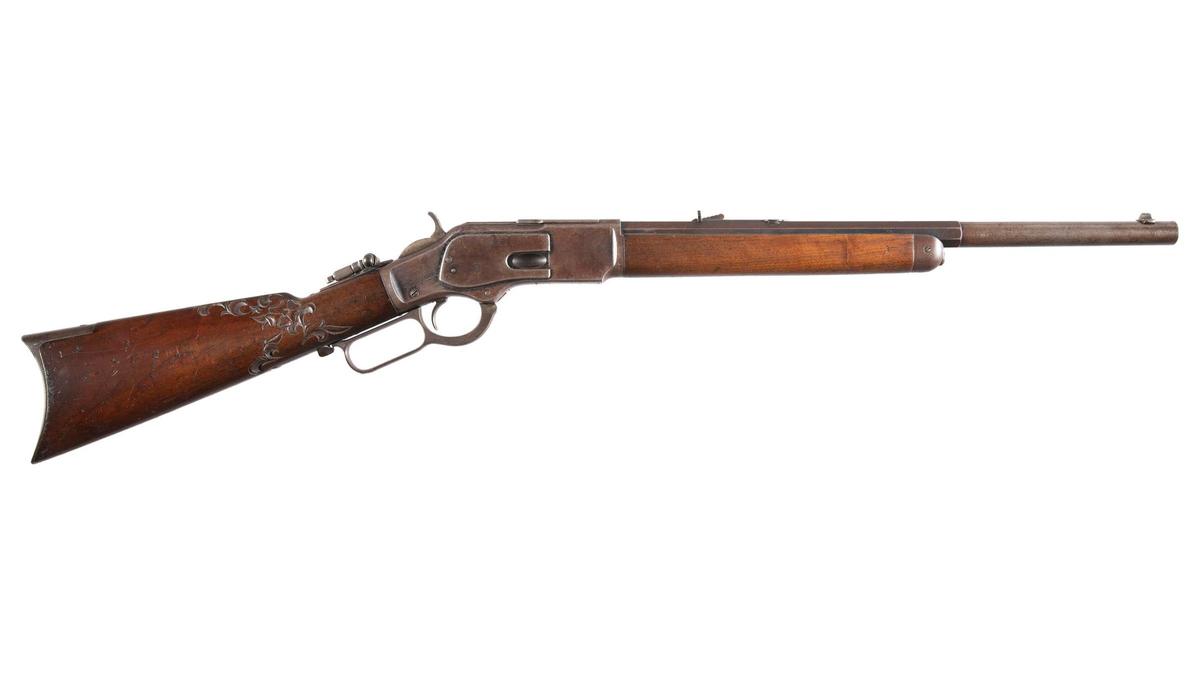 Antique Winchester Model 1873 Lever Action Rifle