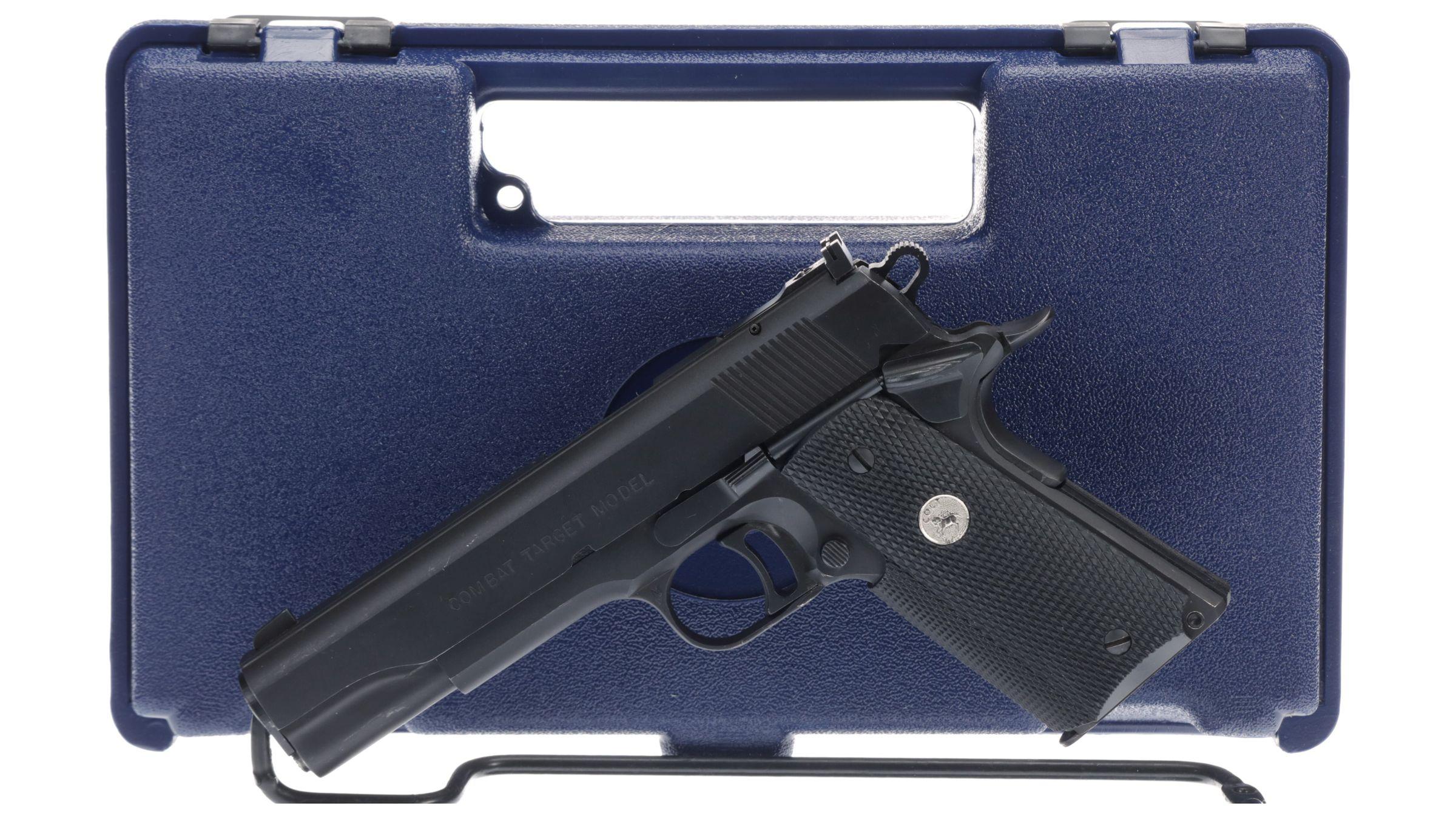 U.S. Military Academy Colt Combat Target Pistol with Case