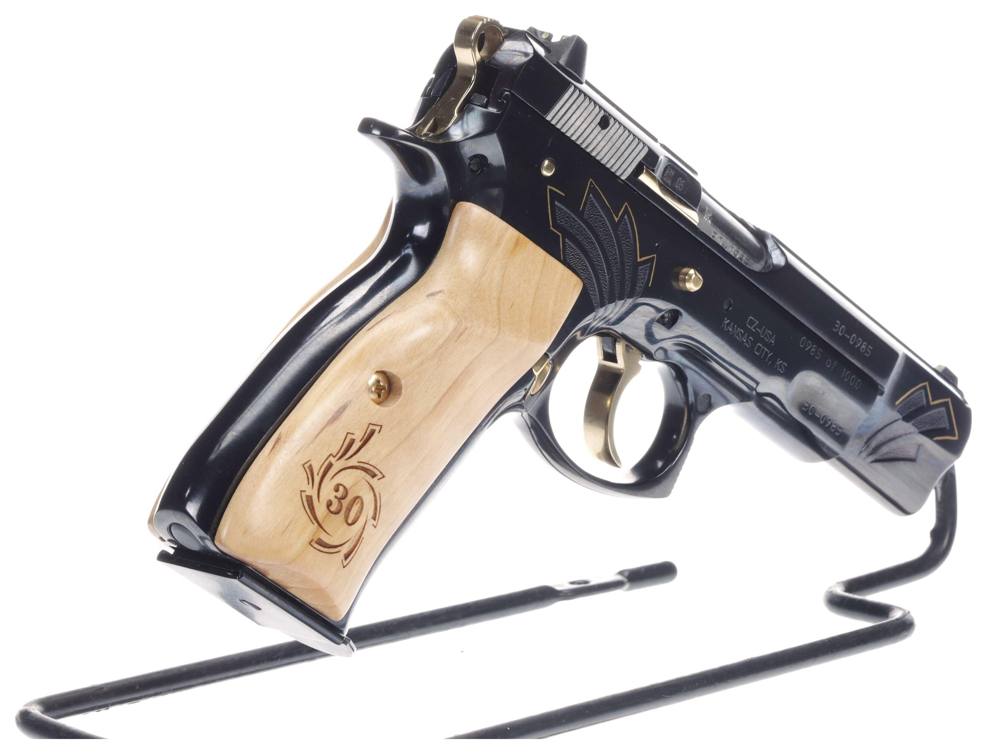 CZ Model 75 B 30th Anniversary Edition Semi-Automatic Pistol wit