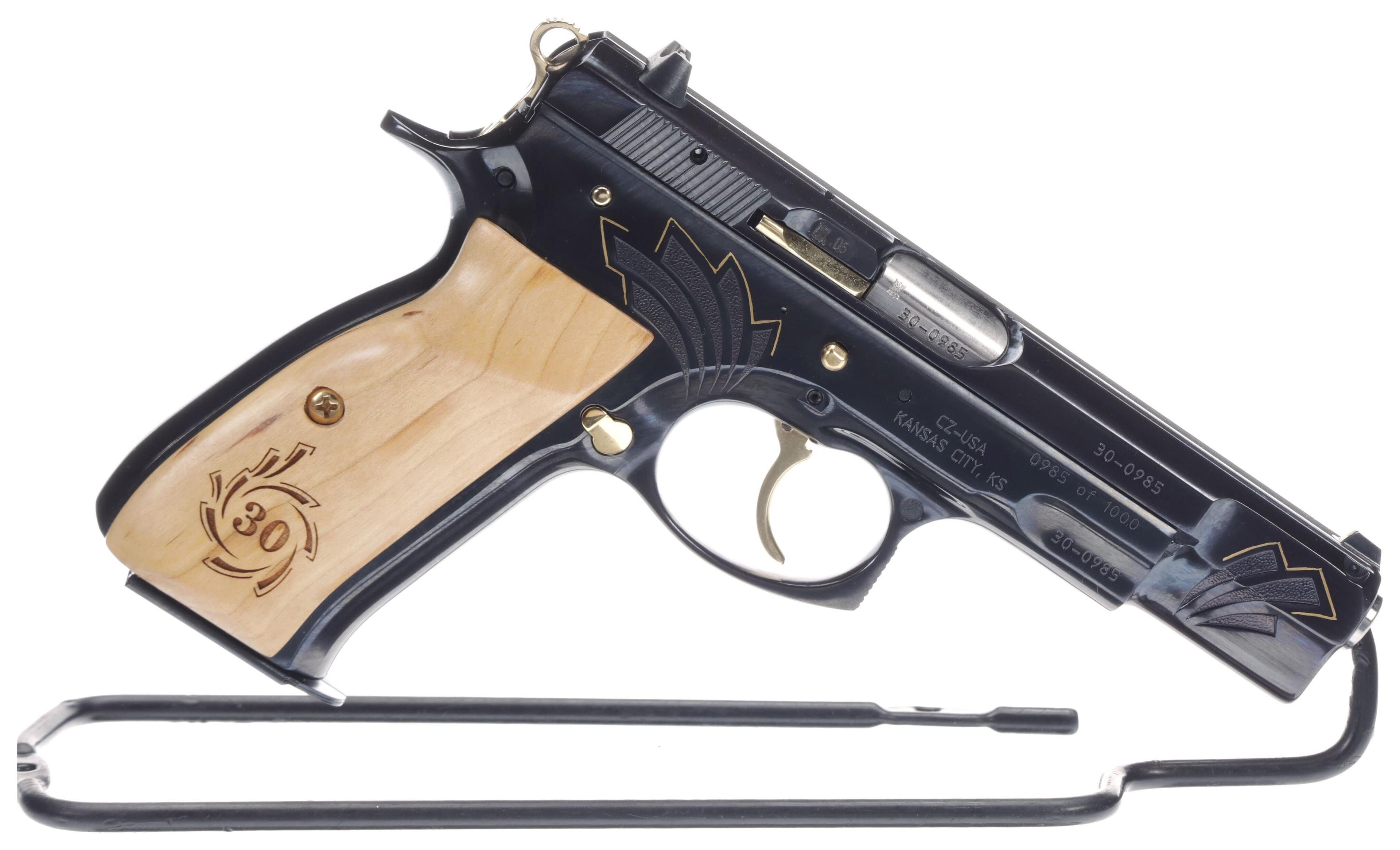 CZ Model 75 B 30th Anniversary Edition Semi-Automatic Pistol wit