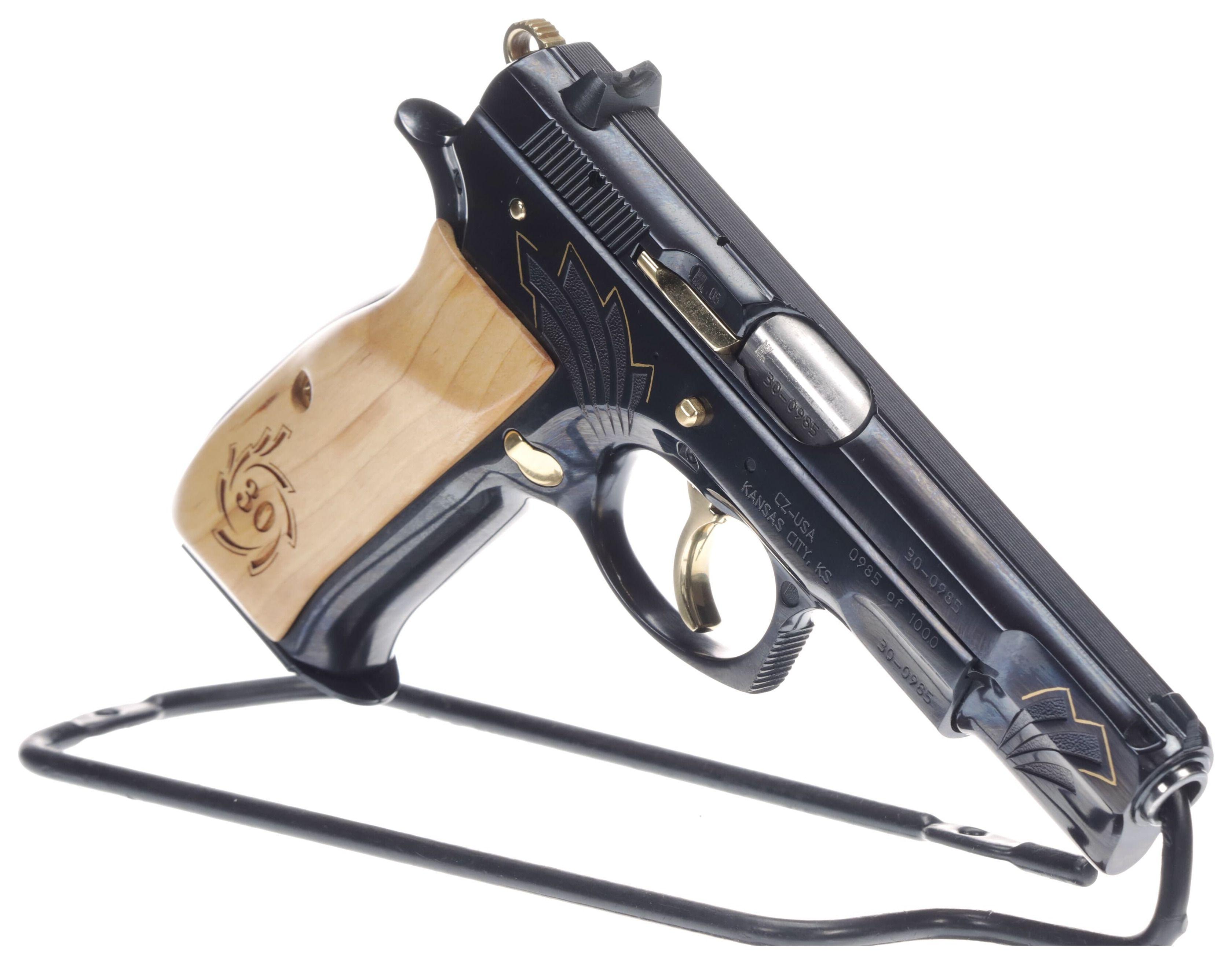 CZ Model 75 B 30th Anniversary Edition Semi-Automatic Pistol wit