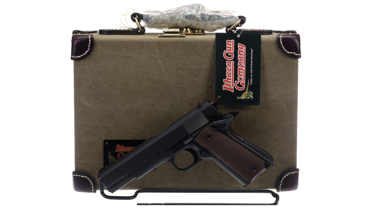 Ithaca Model 1911A1 Semi-Automatic Pistol with Case