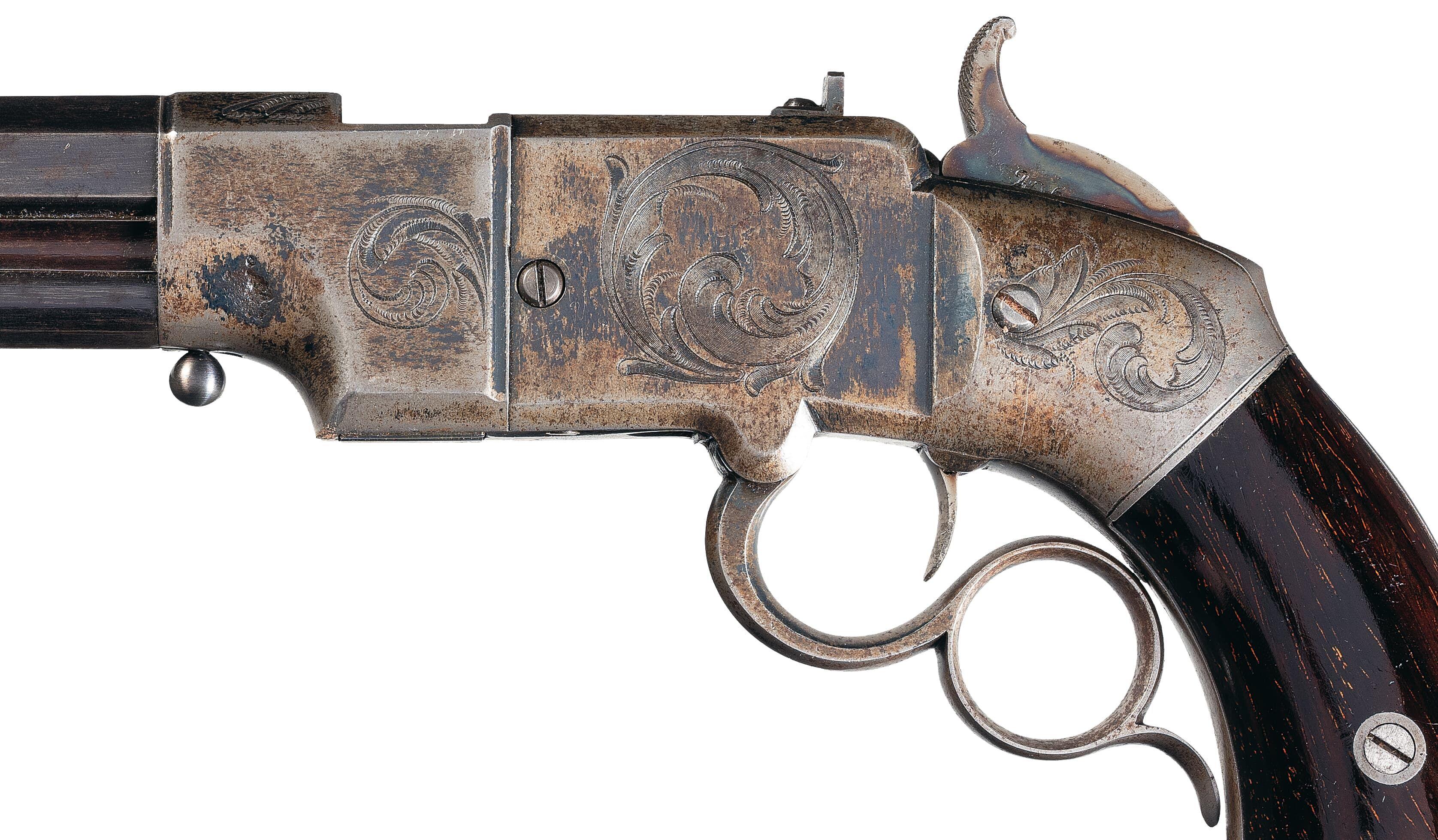 Cased Pair of Factory Engraved Smith & Wesson No. 2 Pistols