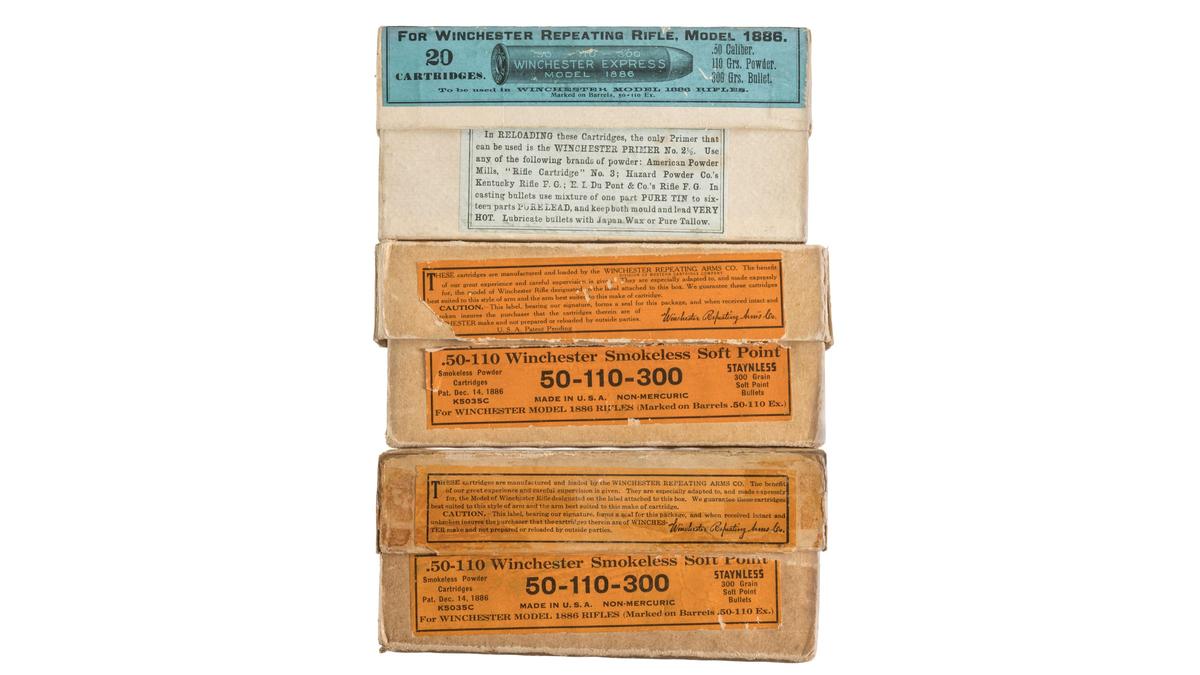 Three Boxes of Winchester Rifle Ammunition