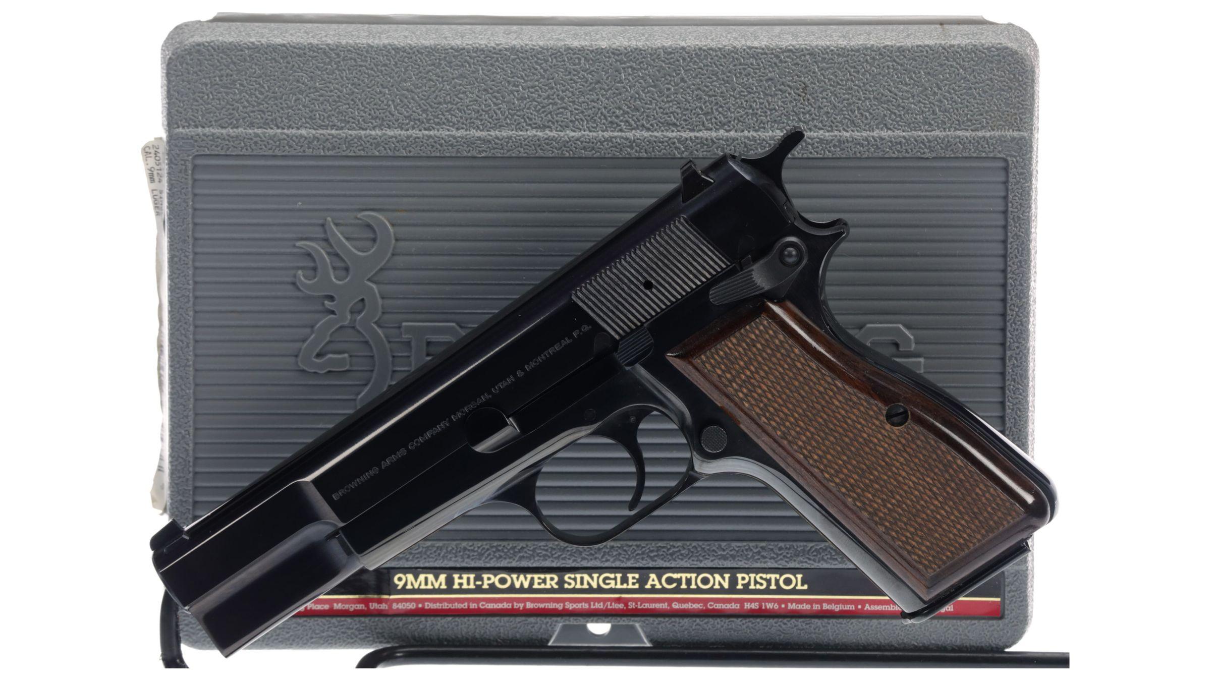 Browning High-Power Semi-Automatic Pistol with Case