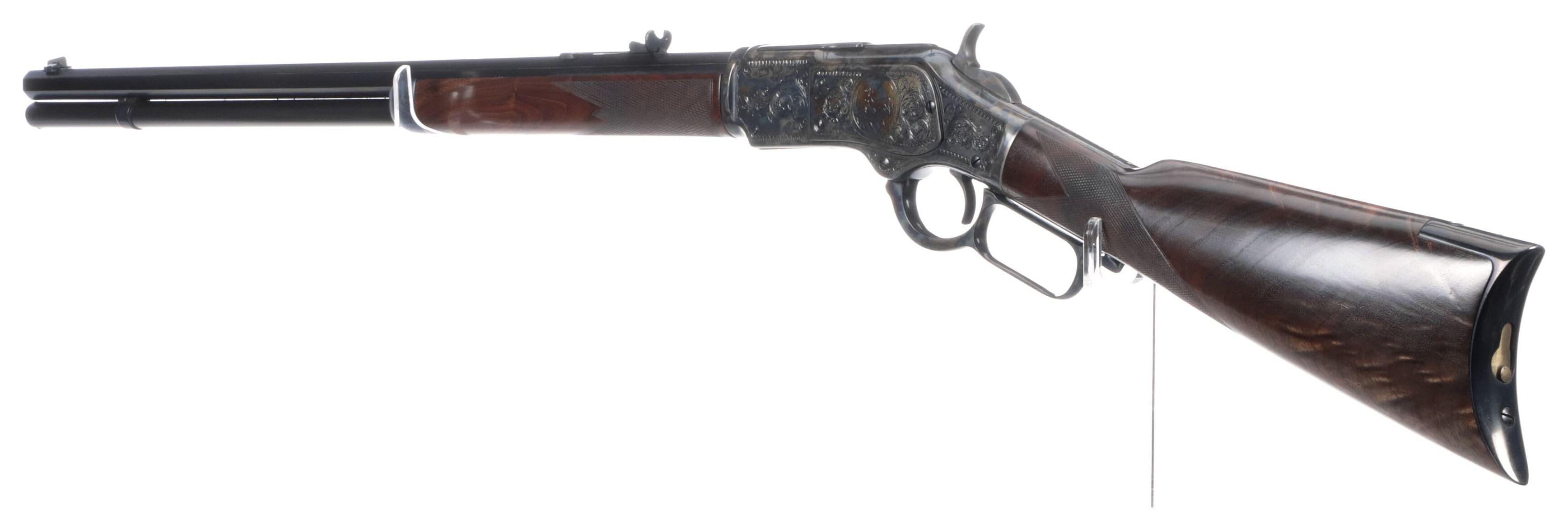 Engraved Winchester Deluxe Style Model 1873 Rifle