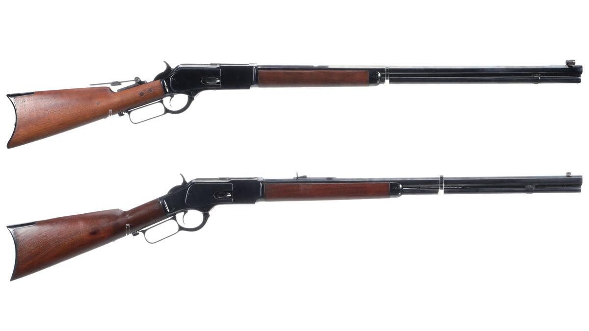 Two Antique Winchester Lever Action Rifles