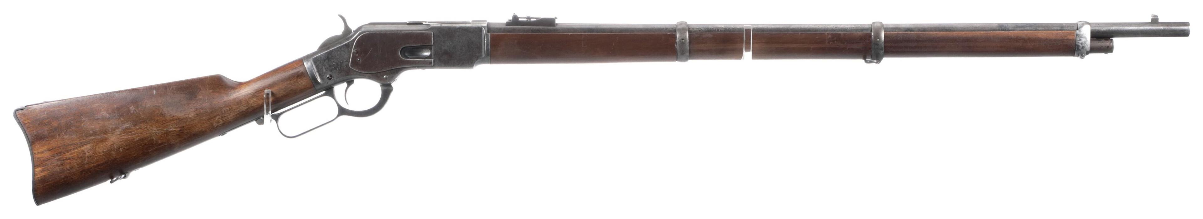 Two Winchester Model 1873 Lever Action Long Guns