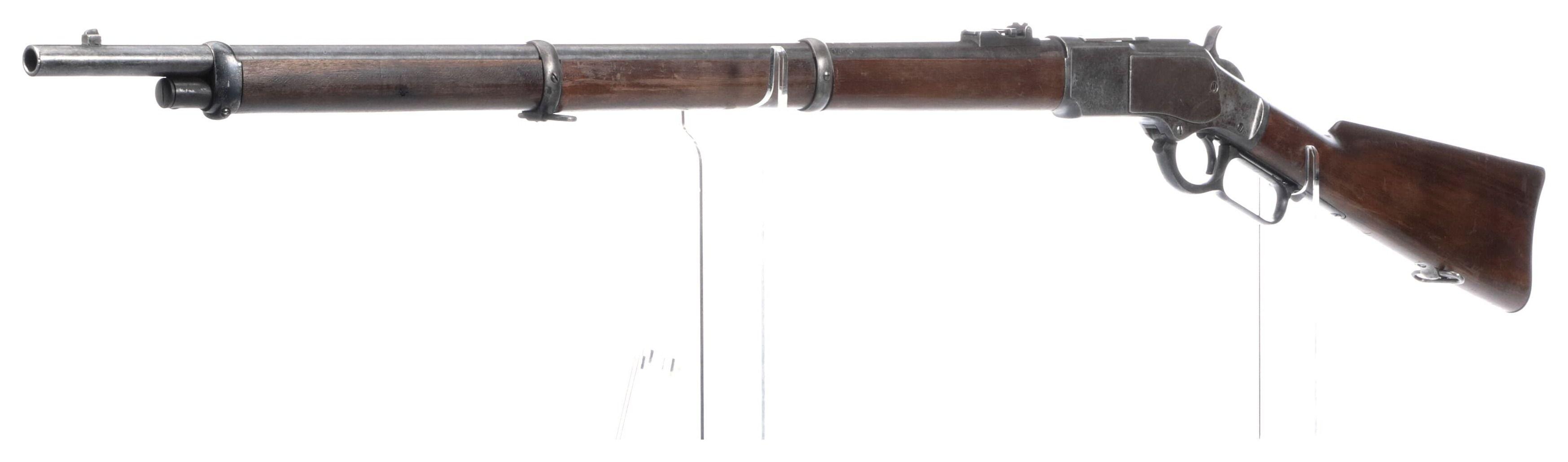 Two Winchester Model 1873 Lever Action Long Guns