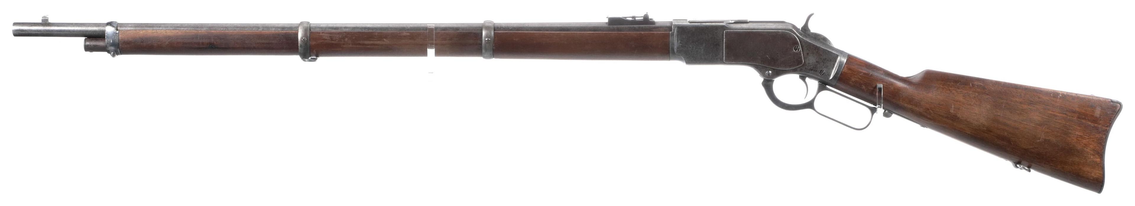 Two Winchester Model 1873 Lever Action Long Guns