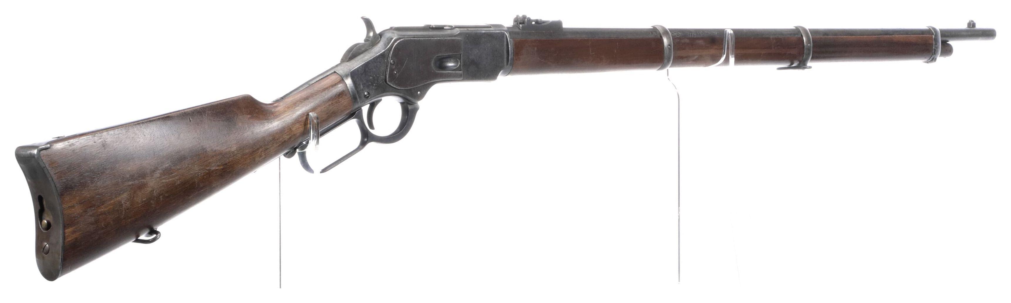 Two Winchester Model 1873 Lever Action Long Guns