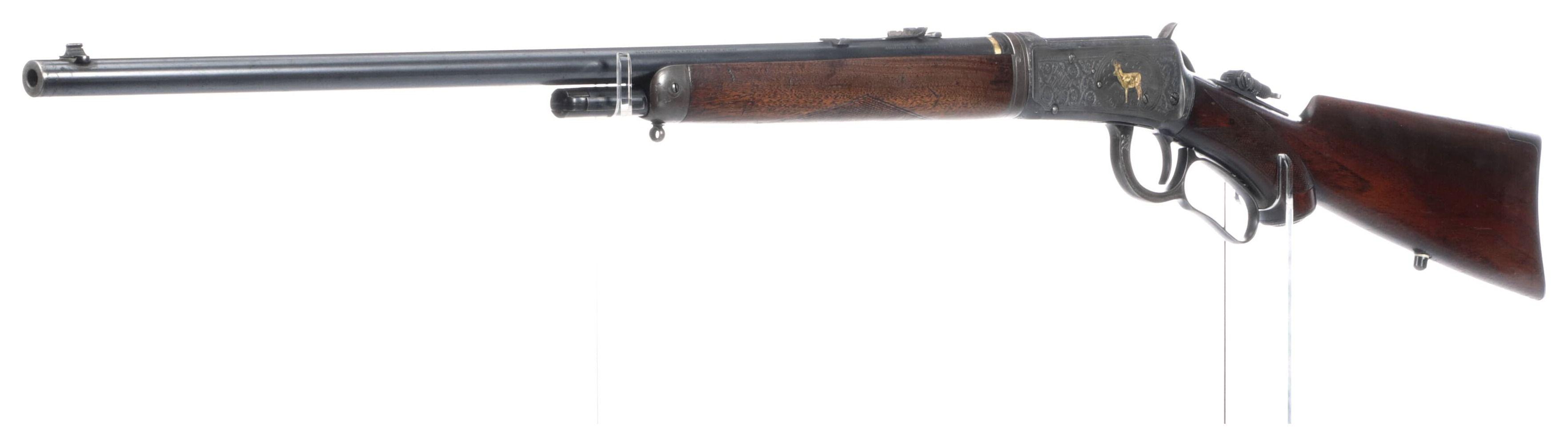 Engraved/Inlaid Winchester Model 1894 Takedown Rifle