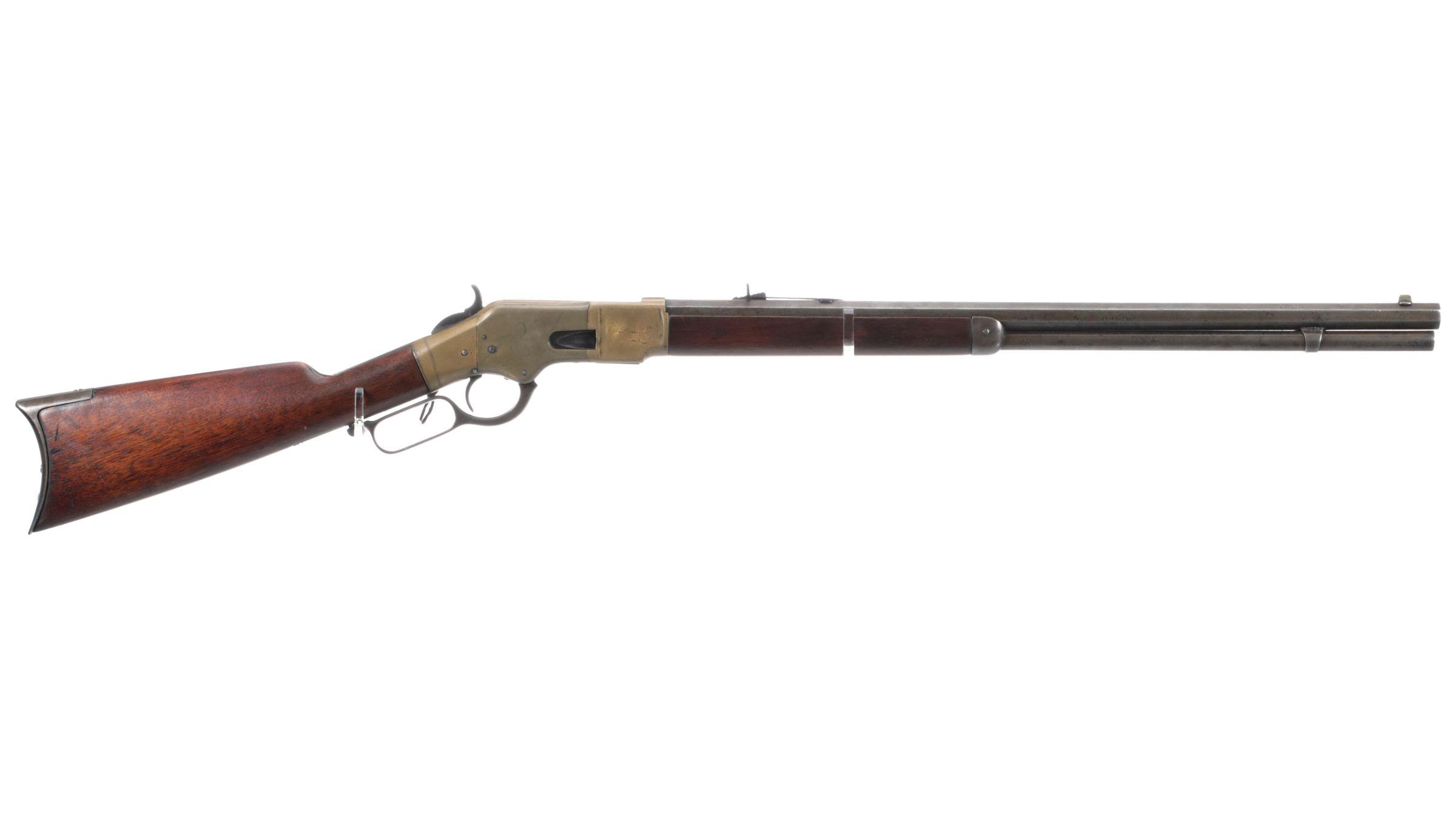 Engraved Winchester Model 1866 Lever Action Rifle