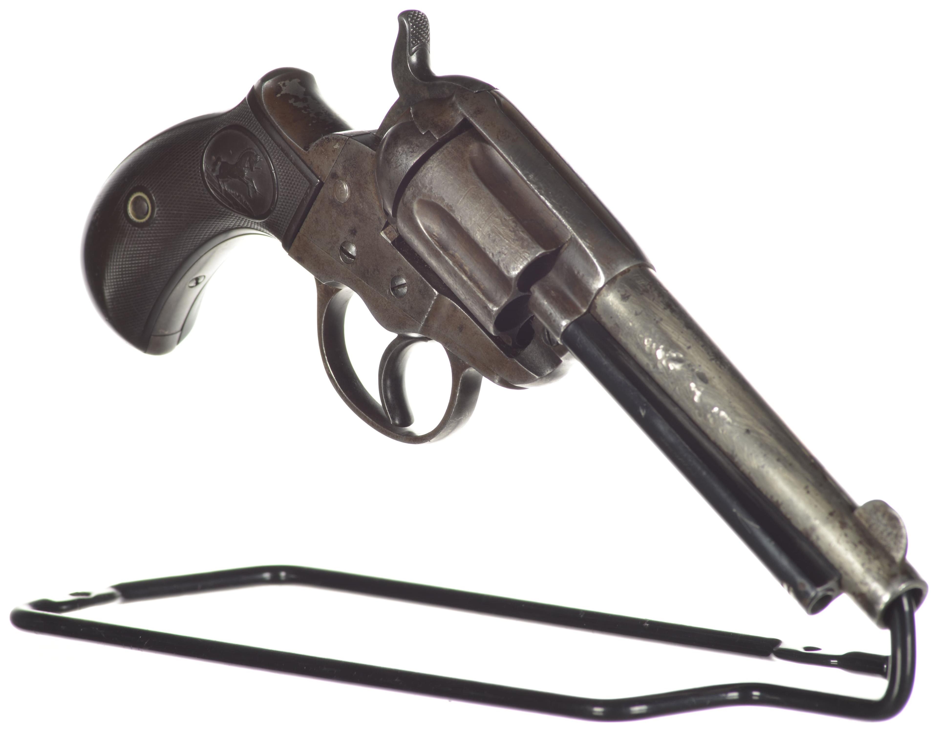 Two Antique Colt Model 1877 Double Action Revolvers