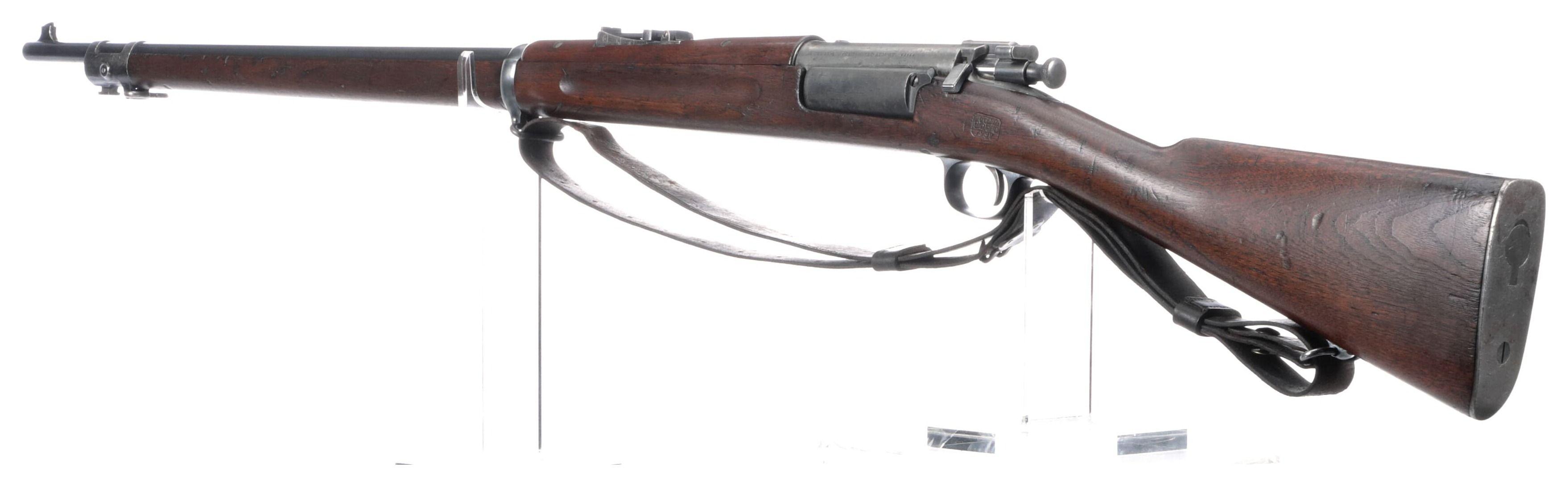 Two Antique U.S. Springfield Krag-Jorgensen Bolt Action Rifles