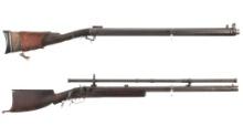 Two Heavy Barrel Percussion Target Rifles