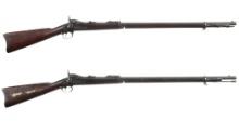 Two U.S. Springfield Armory Model 1884 Trapdoor Rifles
