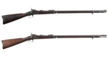 Two U.S. Springfield Armory Trapdoor Rifles