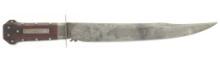 M Storey Marked Silver Mounted Clip Point Bowie Knife