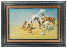 Three Framed Native American Themed Works of Art