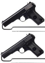 Two Chinese Tokarev Pattern Semi-Automatic Pistols