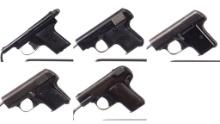 Five European Semi-Automatic Pocket Pistols