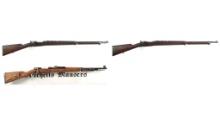 Three Mauser Military Pattern Bolt Action Rifles