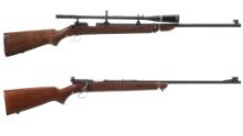 Two Winchester Bolt Action Sporting Rifles