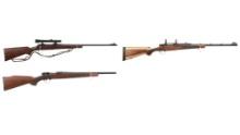Three Remington Bolt Action Sporting Rifles
